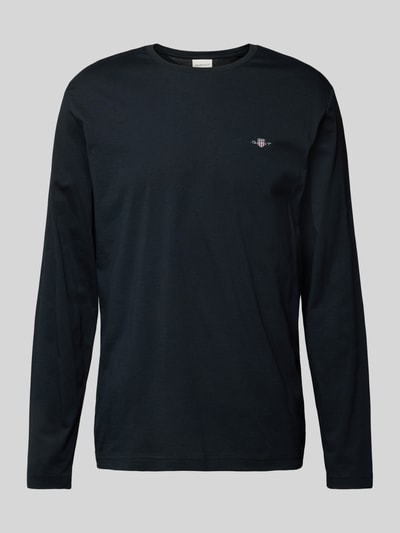 Gant Longsleeve mit Label-Stitching Black 2