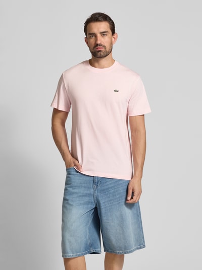 Lacoste Regular fit T-shirt van puur katoen Roze - 4