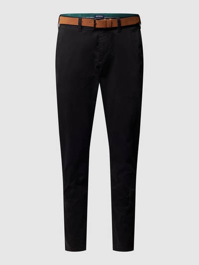 MCNEAL Chino mit Stretch-Anteil und Gürtel  Schwarz 2
