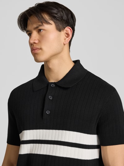 Tommy Jeans Regular Fit Poloshirt aus reiner Baumwolle Black 3