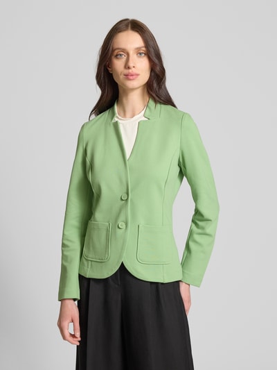 Tom Tailor Slim Fit Blazer mit Ottoman Struktur Hellgruen 4