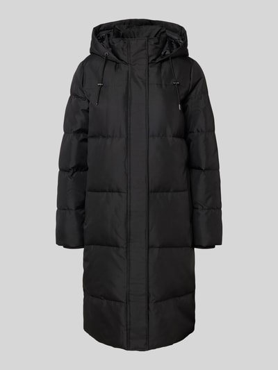 ONLY Płaszcz pikowany o kroju comfort fit z drobną fakturą model ‘IRENE’ Czarny 2