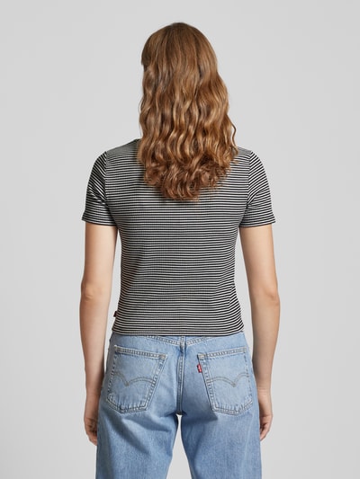 Levi's® T-shirt met knoopsluiting Zwart - 5