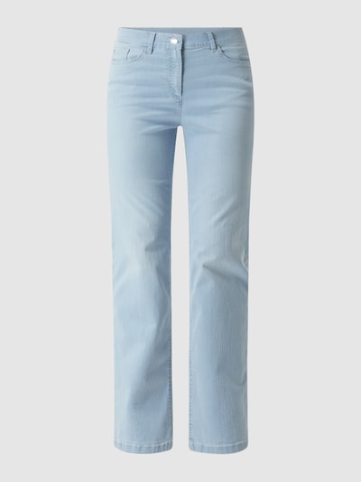 Zerres Straight Fit Jeans mit Stretch-Anteil Modell 'Greta' Hellblau 2