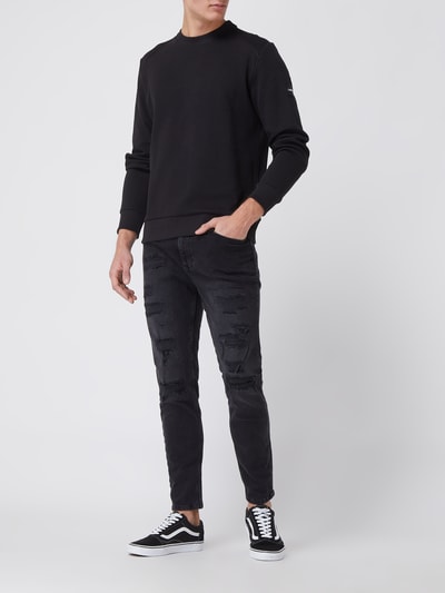 CK Calvin Klein Sweatshirt aus Twill Jersey Black 1