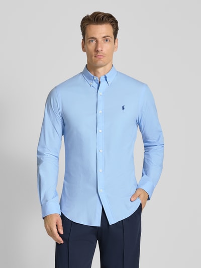 Polo Ralph Lauren Freizeithemd mit Knopfleiste Blau 4