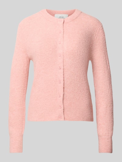 OPUS Strickjacke mit Rundhalsausschnitt Modell 'Dreni' Hellrosa 2