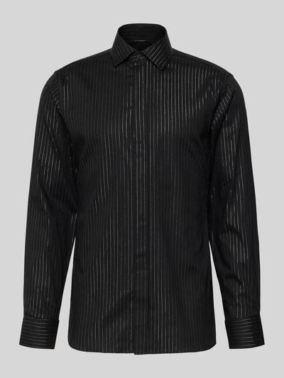 ETERNA Koszula biznesowa o kroju slim fit z kołnierzykiem typu kent Czarny 2