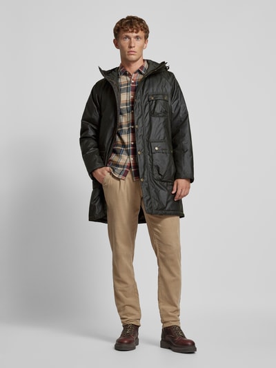 Barbour Jacke mit Pattentaschen Modell 'WINTER WAX' Oliv 1