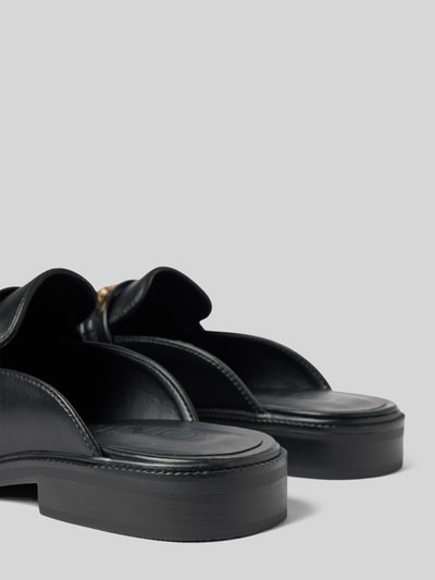 Only Slippers met applicatie, model 'LUX' Zwart - 2