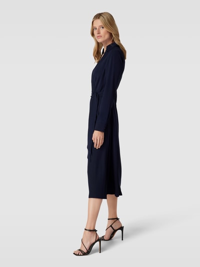 Lauren Ralph Lauren Kleid mit Reverskragen Modell 'ROWELLA' Marine 4