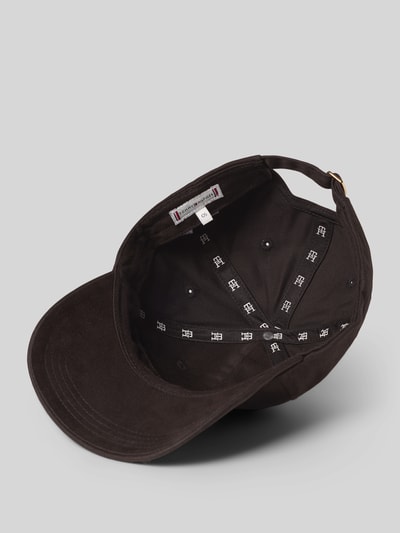 Produktfoto, Basecap aus reiner Baumwolle Modell 'ELEVATED CHIC' von Tommy Hilfiger, einfarbiger Twill, Logo-Band innen, Metallverschluss, schwarz