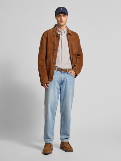 Polo Ralph Lauren Custom Fit Freizeithemd mit Button-Down-Kragen Beige 1