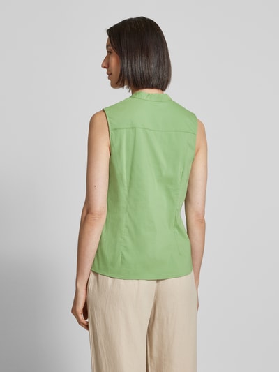 More & More Regular Fit Blusenshirt mit V-Ausschnitt Gruen 5