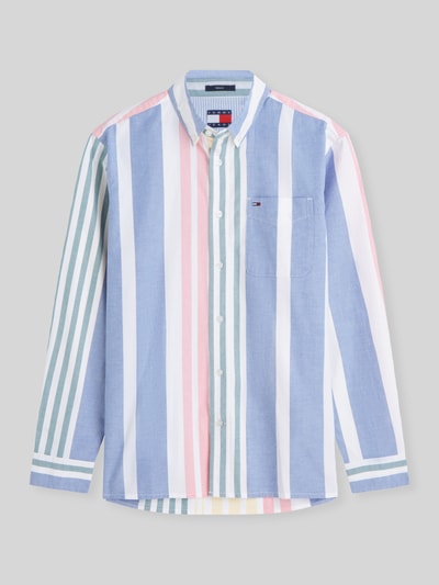 Tommy Jeans Relaxed Fit Freizeithemd aus reiner Baumwolle Bleu 2