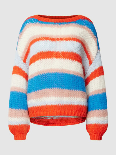 Vero Moda Gebreide pullover met blokstrepen, model 'LANEY' Rood - 2