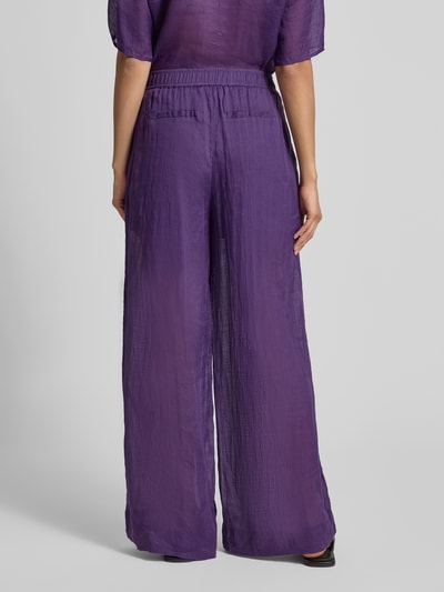 Christian Berg Woman Wide fit stoffen broek met elastische band Paars - 5