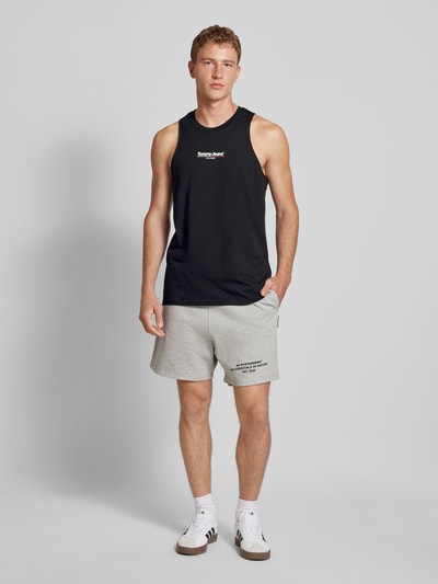 Tommy Jeans Tanktop mit Label-Print Black 1