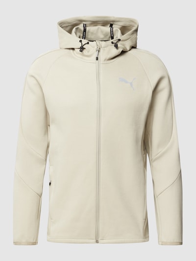 PUMA PERFORMANCE Sweatjacke mit Label-Print Modell 'Evostripe' Sand 2