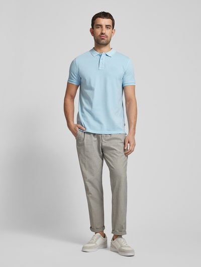 JOOP! Jeans Regular fit poloshirt in effen design, model 'Ambrosio' Lichtblauw - 1