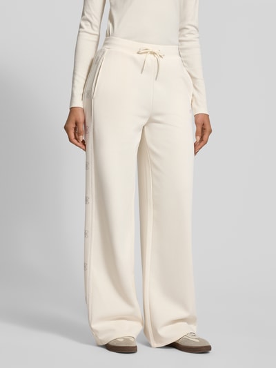 GUESS Activewear Spodnie dresowe z elastycznym pasem model „OCTAVIA” Złamany biały 4