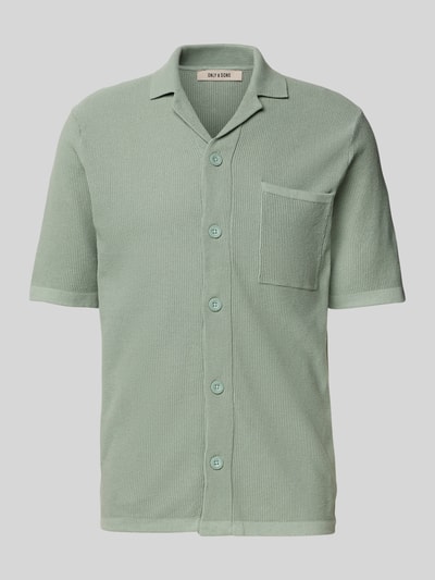 ONLY & SONS Koszula casualowa o kroju regular fit z kołnierzem z połami model ‘TONY’ Oliwkowy 2