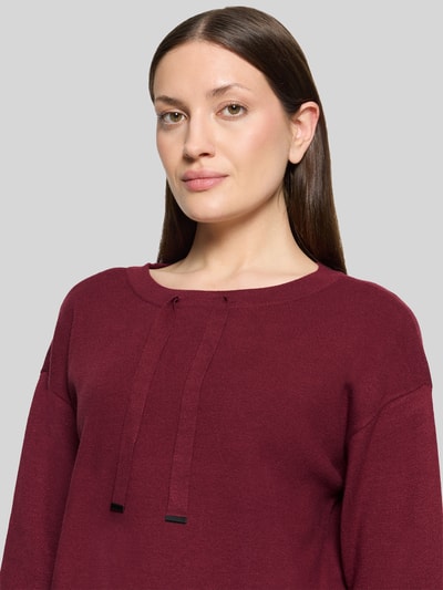 Betty Barclay Pullover mit Kordel-Detail am Ausschnitt Bordeaux 3