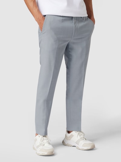 HUGO Pantalon met scheerwol, model 'Hesten' Bleu - 4