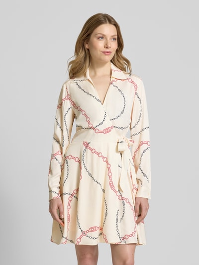 Tommy Hilfiger Mini-wikkeljurk met motiefprint Wit - 4