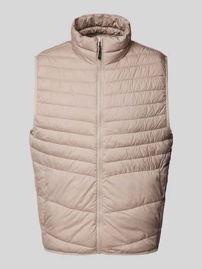 Jack & Jones Bodywarmer met opstaande kraag, model 'STATE' Beige - 2