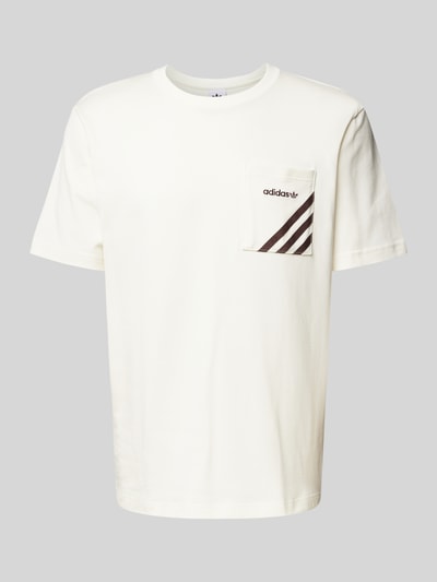 adidas Originals T-Shirt mit Label-Stitching Offwhite 1