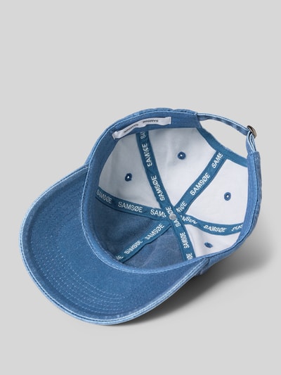 Samsøe Samsøe Czapka z daszkiem i detalem z logo Niebieski 2
