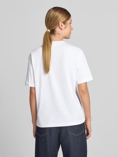Lacoste Relaxed Fit T-Shirt aus reiner Baumwolle Weiss 5