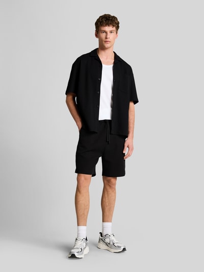 Tom Tailor Denim Regular Fit Sweatshorts aus Baumwoll-Mix Black 1