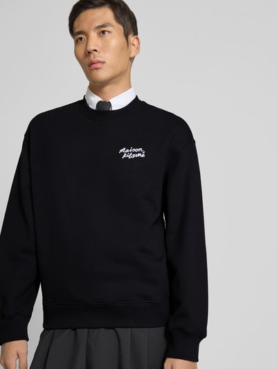 MAISON KITSUNÉ Sweatshirt aus reiner Baumwolle Black 3