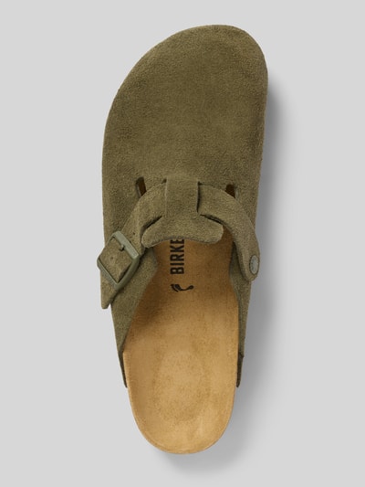 Birkenstock Leren slippers met doornsluiting, model 'BOSTON' Donkergroen - 3