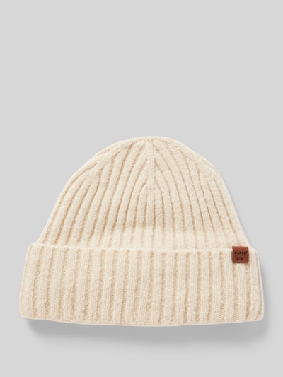 Barts Beanie met labeldetail, model 'WYON' Beige - 1