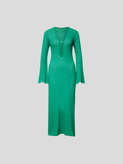 Dodo bar Or Strickkleid mit Schlüsselloch-Ausschnitt Grün 2