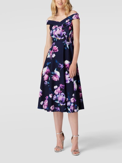 Lipsy Cocktailkleid mit V-Ausschnitt Marine 1