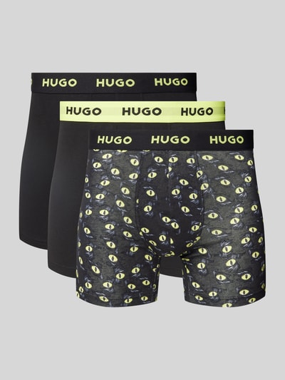 HUGO Boxershort met band met label in een set van 3 stuks Zwart - 1