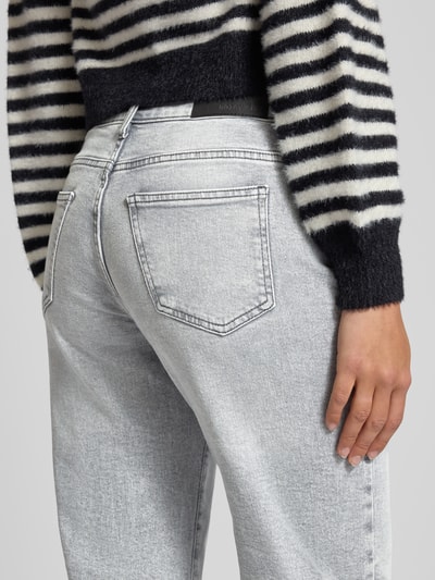 Noisy May Wide Leg Jeans im Used-Look Modell 'YOLANDA' Hellgrau 3