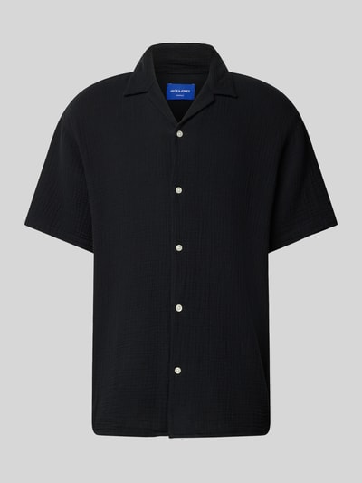 Jack & Jones Relaxed Fit Freizeithemd mit Umlegekragen Black 2