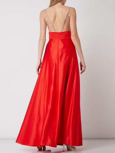 Luxuar Abendkleid mit Ziersteinen  Rot 4