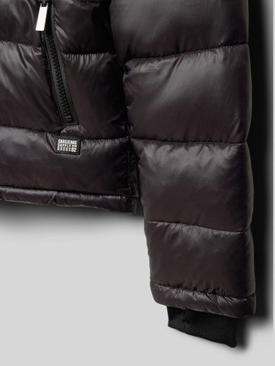 CARS JEANS Gewatteerd jack met capuchon, model 'Wolves' Zwart - 2