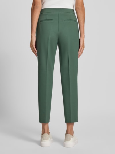 Jake*s Collection Spodnie w kant z mieszanki wiskozy Ciemnozielony 5