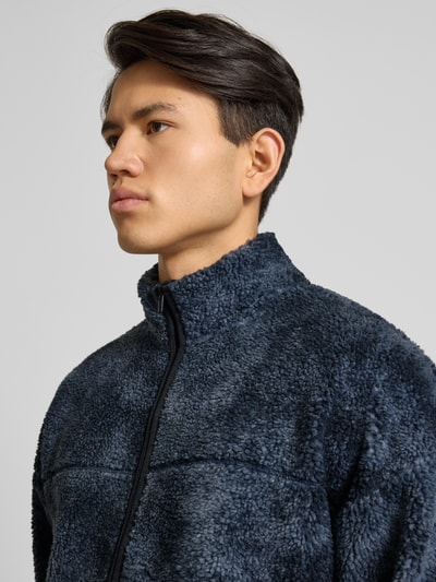 Only & Sons Regular fit jack van teddybont met opstaande kraag, model 'JAMES' Antraciet - 3