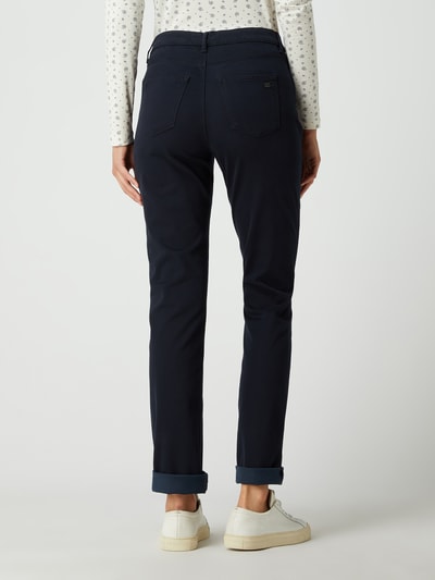 Brax Slim fit broek met modal, model 'Mary' Marineblauw - 5