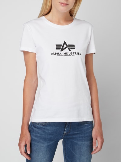 Alpha Industries T-Shirt mit Logo-Print Weiss 4