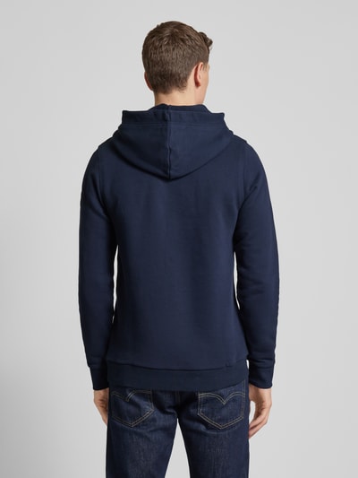 Tom Tailor Hoodie met labelprint Marineblauw - 5