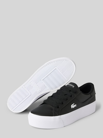Lacoste Sneakers van echt leer met plateauzool Wit - 4